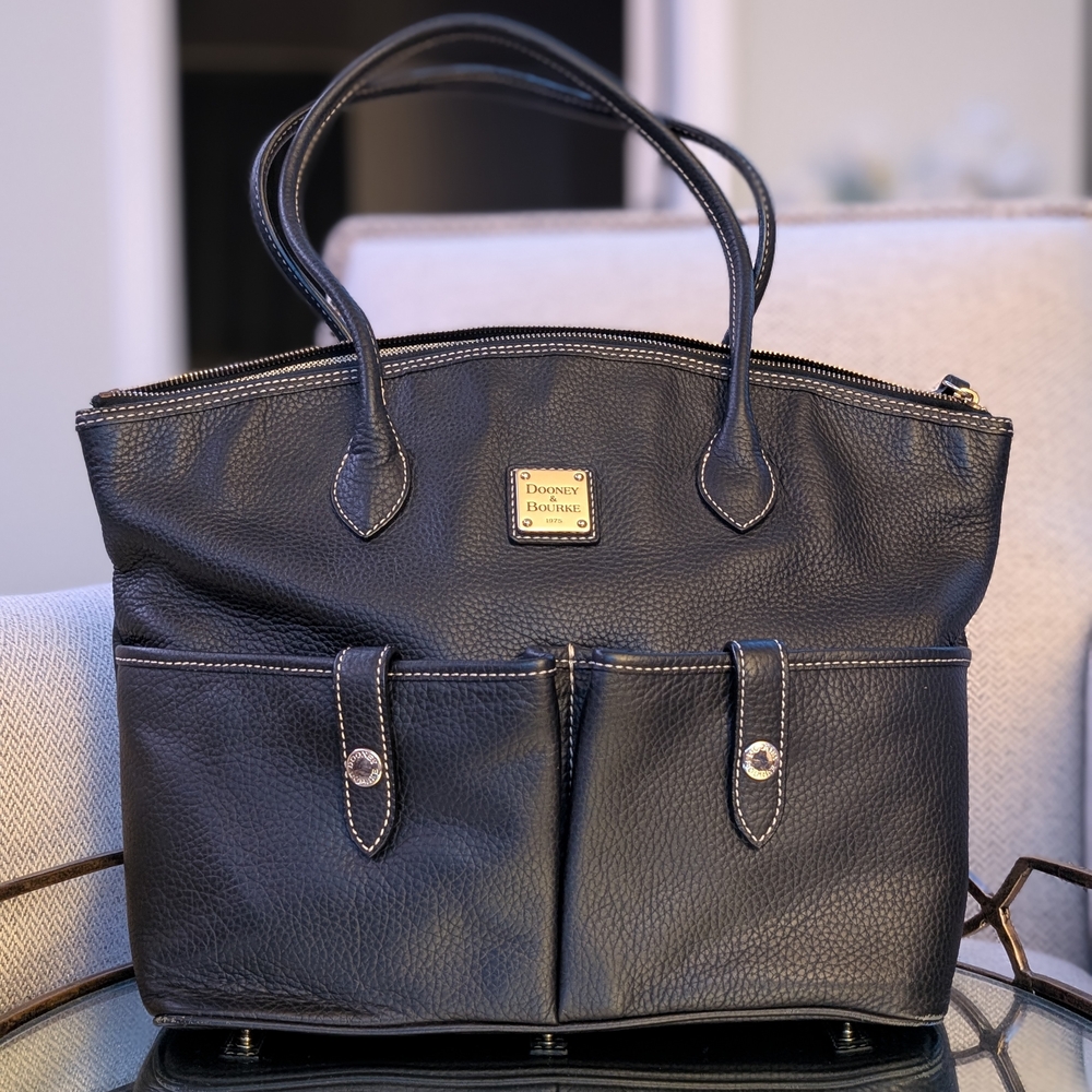 Dooney & Bourke Navy Leather Handbag